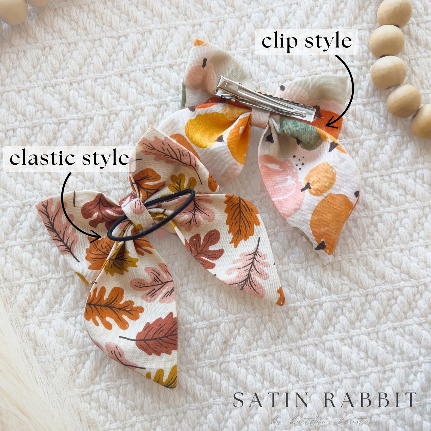 hair bow *3 for $15 bundle* (fall patterns)