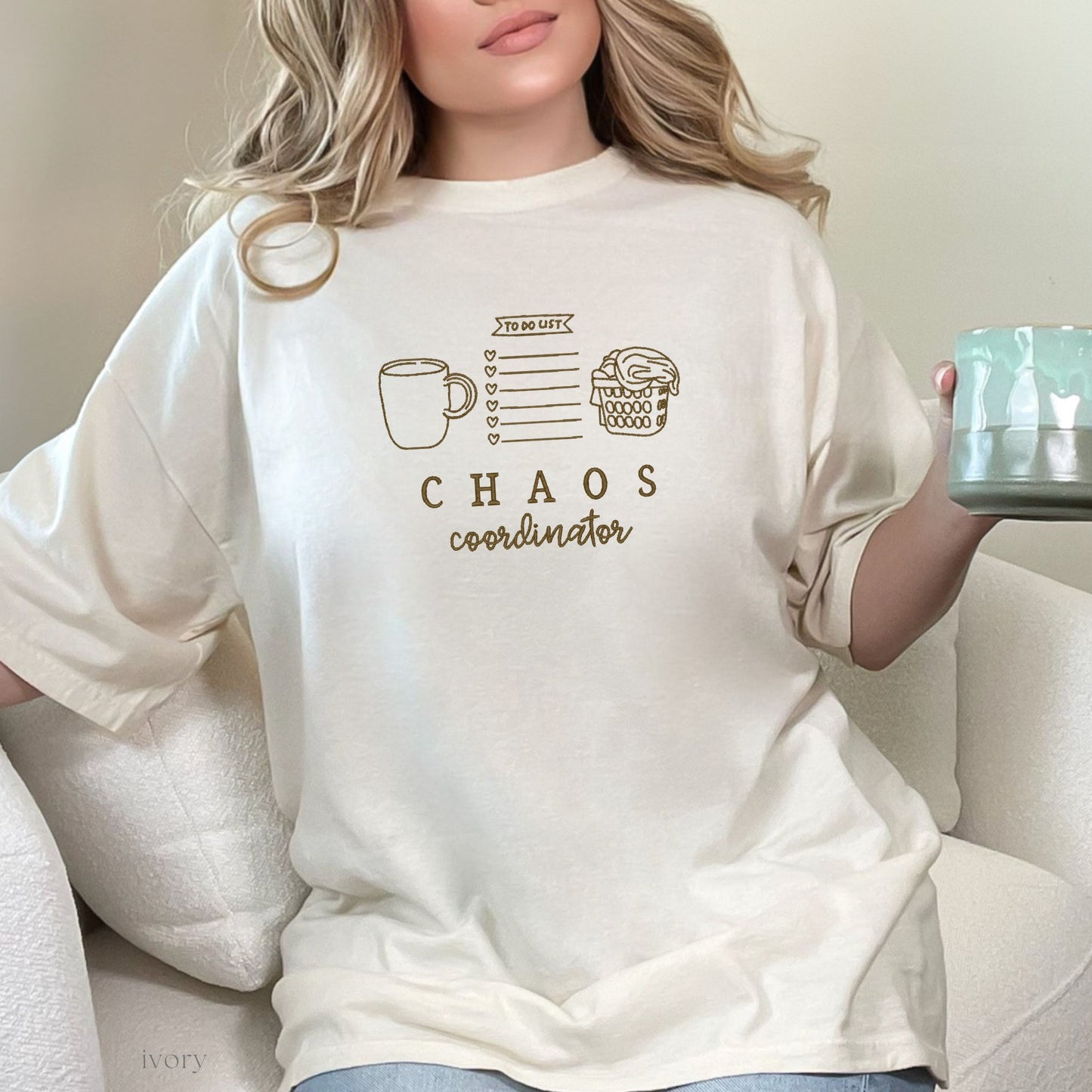 chaos coordinator embroidered tee (short/long sleeve)