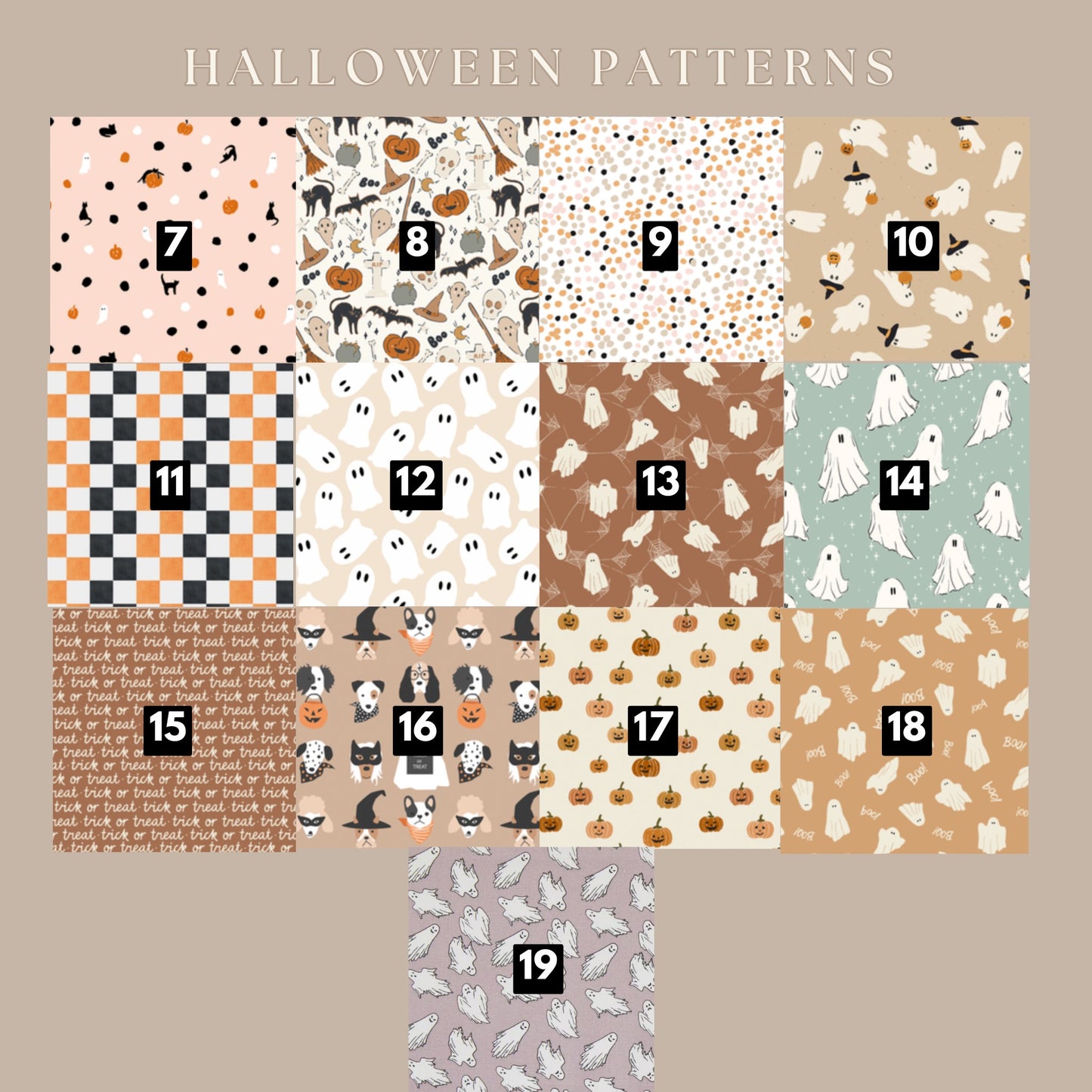 hair bow *3 for $15 bundle* (fall patterns)