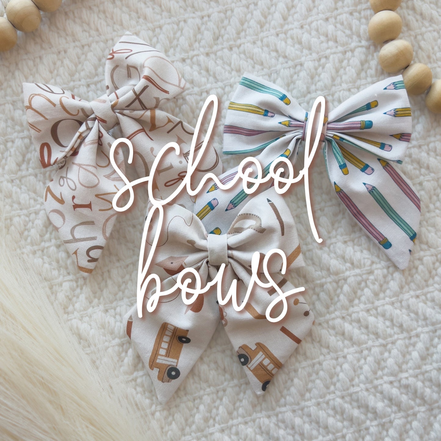 school hair bow (single bow)