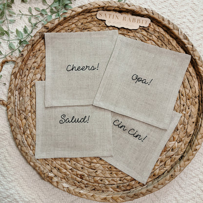 celebration cocktail napkins (set of 4)