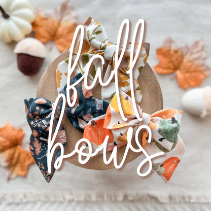 fall hair bow