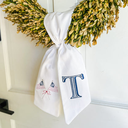 patriotic wreath sash