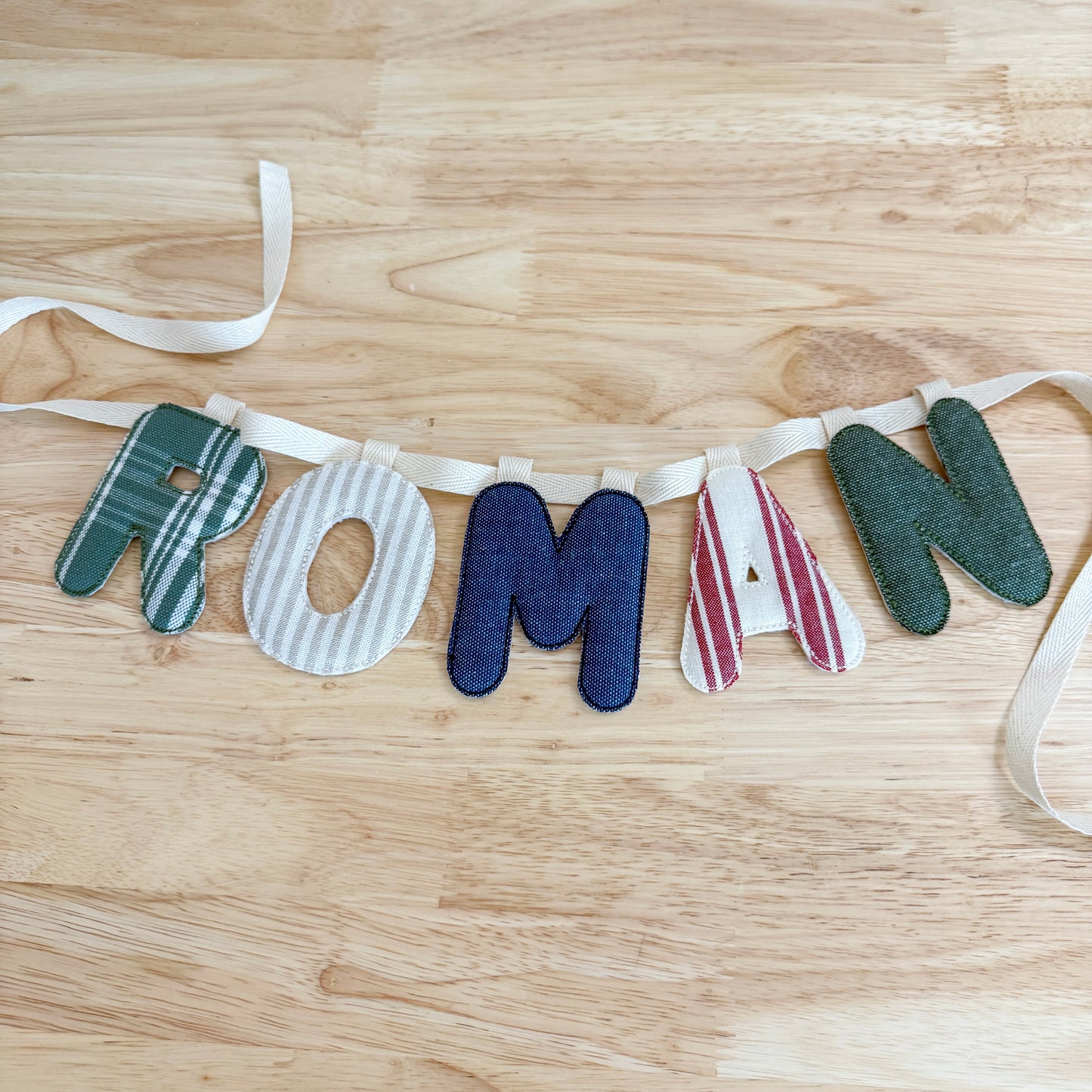 custom heirloom name/word garland *FULL SIZE - 5" LETTERS*