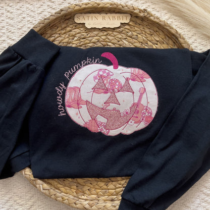 howdy pumpkin embroidered tee (short/long sleeve)