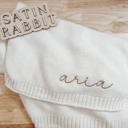 personalized embroidered baby blanket