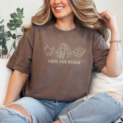 local egg dealer embroidered tee (short/long sleeve)